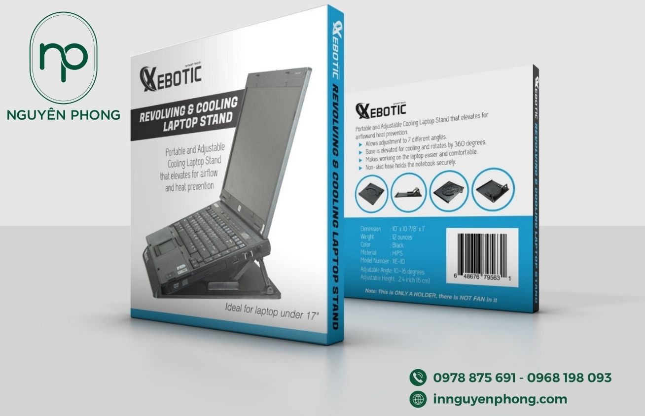 Mẫu hộp đựng giá đỡ máy tính 